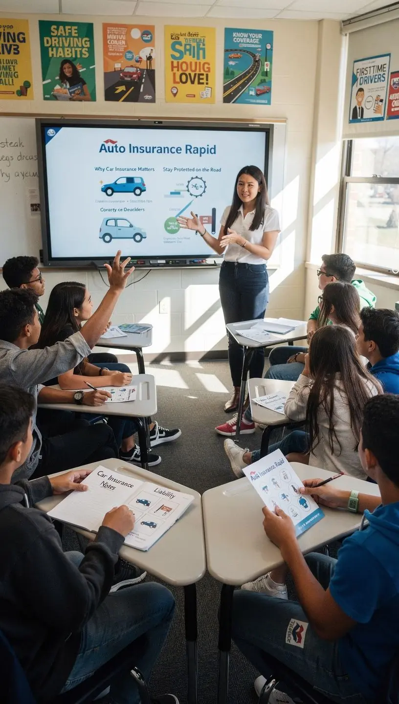 Kobieta podpisująca list potwierdzający ubezpieczenie swojego pojazdu.